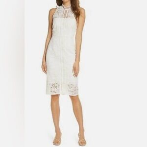 NWT Eliza J Lace Sheath Dress in Ivory, size 6, Wedding, Event, Church, Easter